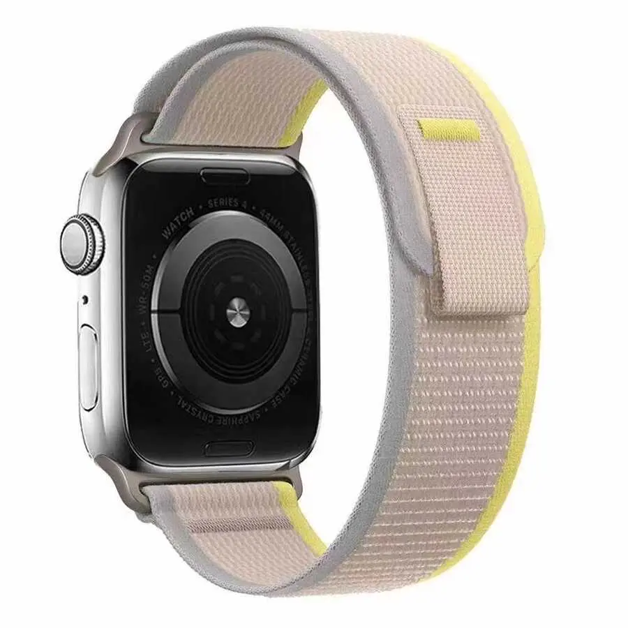 Apple Watch 38 mm Hasır Örgü Kordon - Zore KRD-77