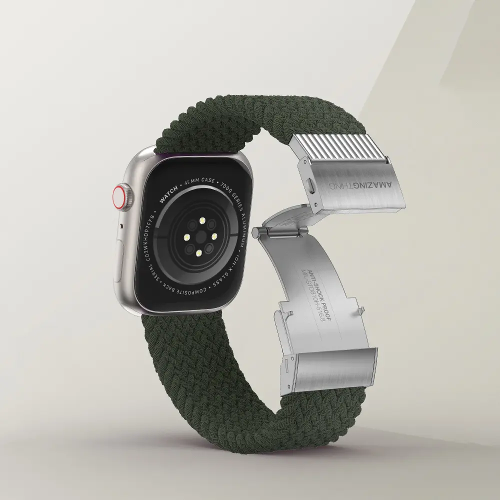 Apple Watch 38 mm Örgü Kordon - Amazingthing Titan Weave 2 Sport