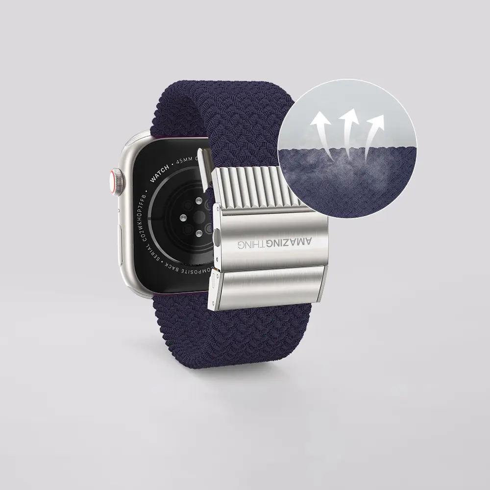 Apple Watch 38 mm Örgü Kordon - Amazingthing Titan Weave 2 Sport