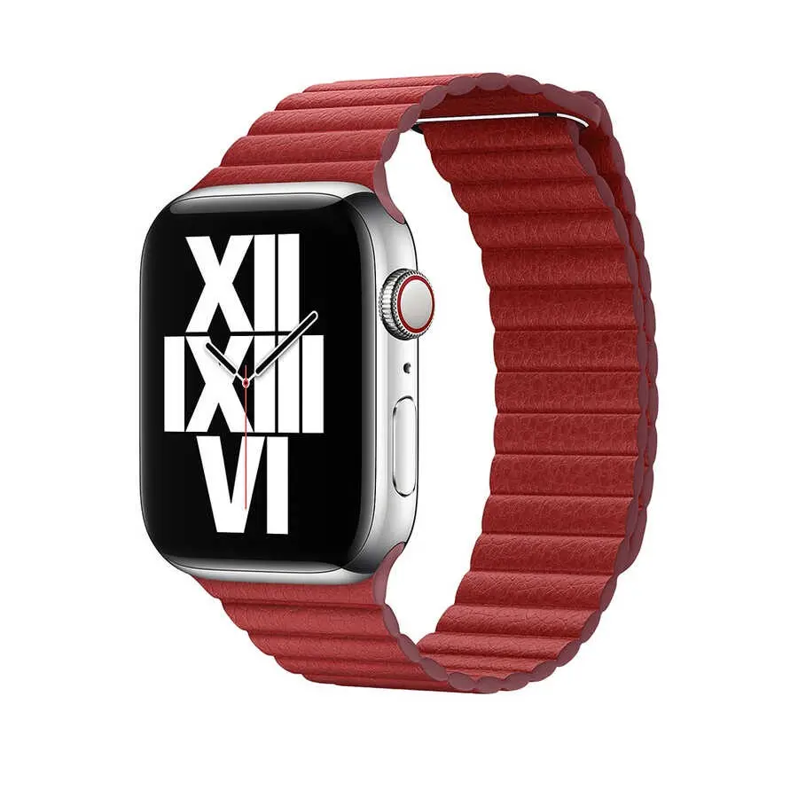 Apple Watch 38 mm Deri Loop Kordon - Zore KRD-09