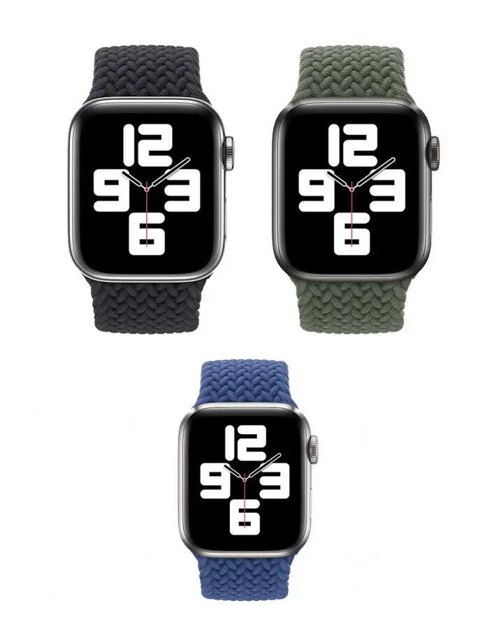 Apple Watch 38 mm Hasır Örgü Kordon - Zore KRD-32 Medium