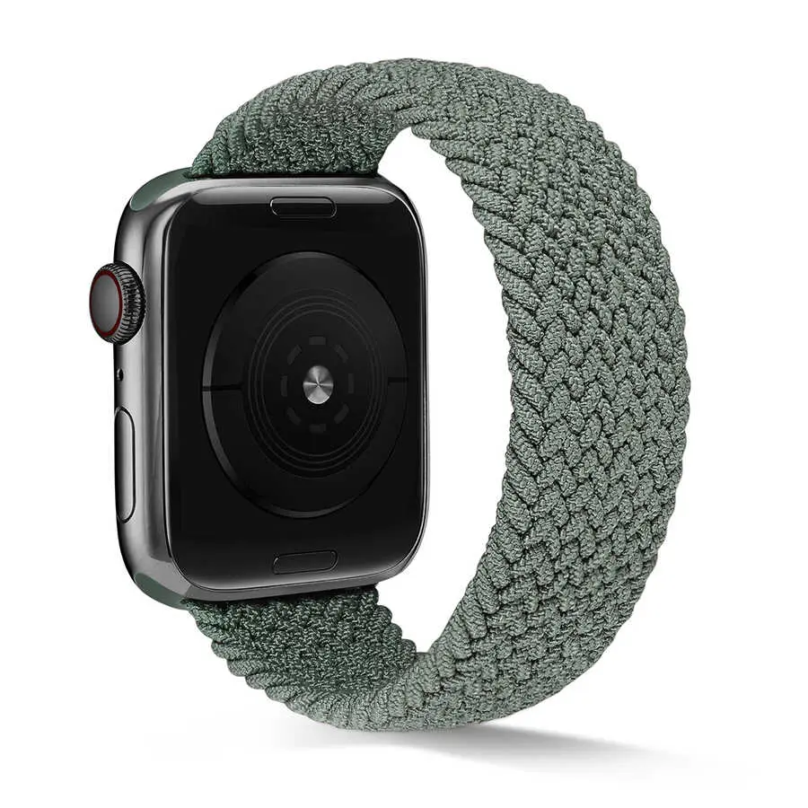 Apple Watch 38 mm Hasır Örgü Saat Kordonu - Zore KRD-38