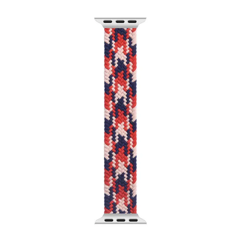 Apple Watch 40 mm Örgü Solo Loop Kordon - Wiwu Braided Contrast Color