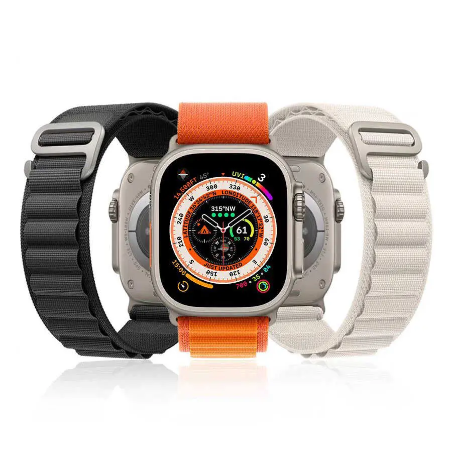 Apple Watch 40 mm Hasır Örgü Kordon - Zore KRD-74