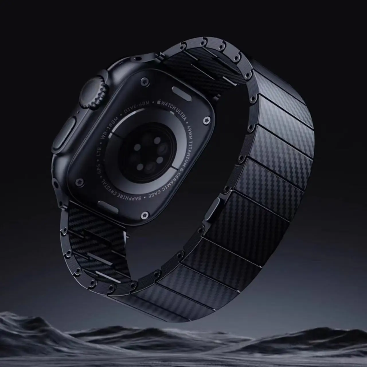 Apple Watch 40 mm 600D Karbon Fiber Kordon - Zore KRD-90