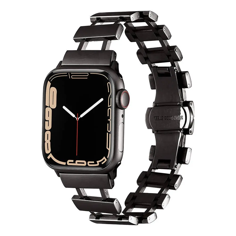 Apple Watch 40 mm Metal Saat Kordonu, Ayarlanabilir Klipsli - Zore KRD-96