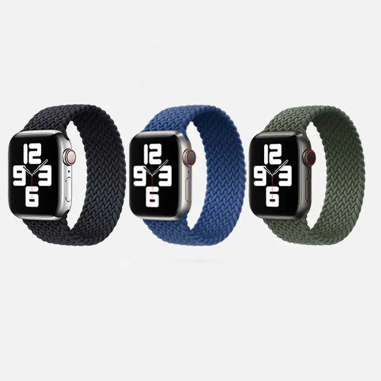 Apple Watch 40 mm Hasır Örgü Saat Kordonu - Zore KRD-32 Small