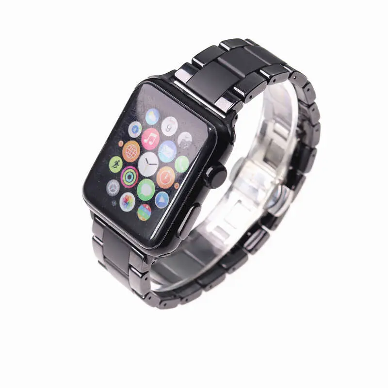 Apple Watch 40 mm Seramik Kaplama Metal Kordon - Zore