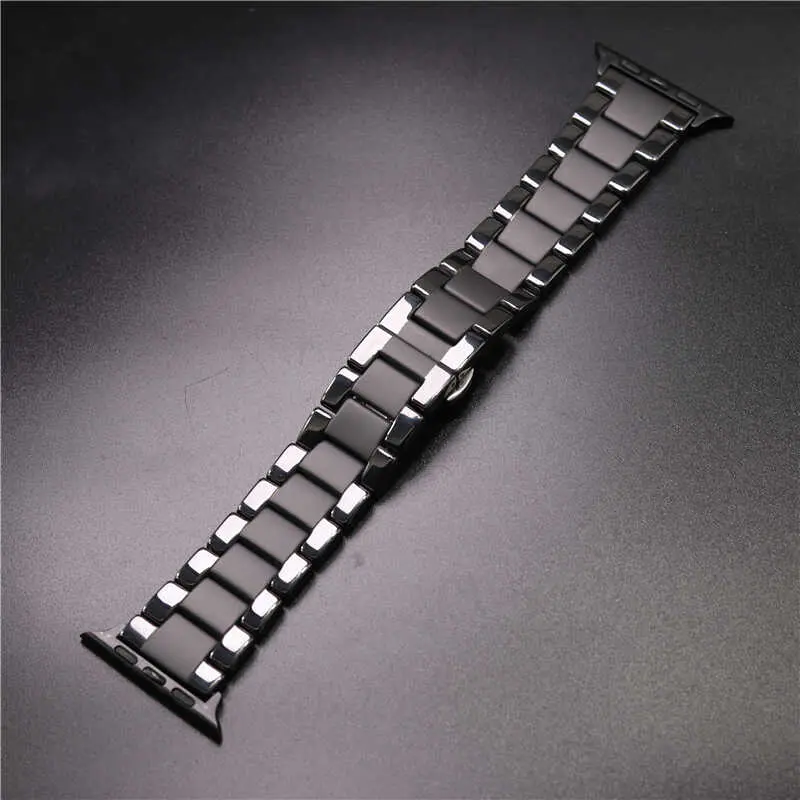 Apple Watch 40 mm Seramik Kaplama Metal Kordon - Zore