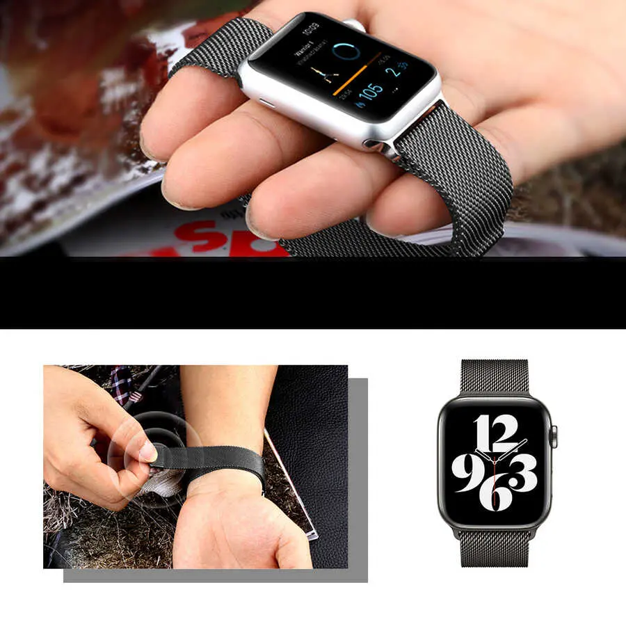 Apple Watch 42 mm Metal Kordon - Wiwu Minalo