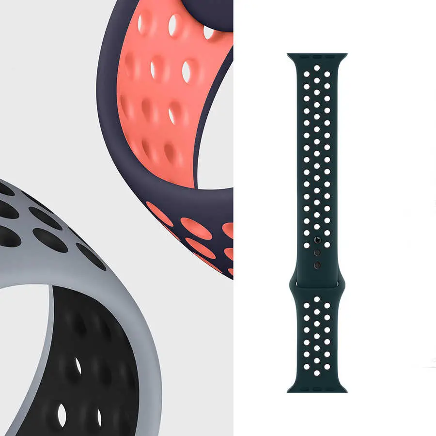 Apple Watch 42 mm Silikon Kordon - Wiwu Dual Color Sport Band