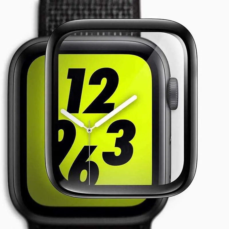 Apple Watch 42 mm Tam Yapışkanlı Temperli Cam Ekran Koruyucu - Zore