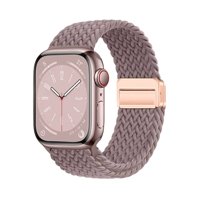 Apple Watch 42mm Zore KRD-134 Örgü Tasarımlı Hasır Kordon Strap Kayış