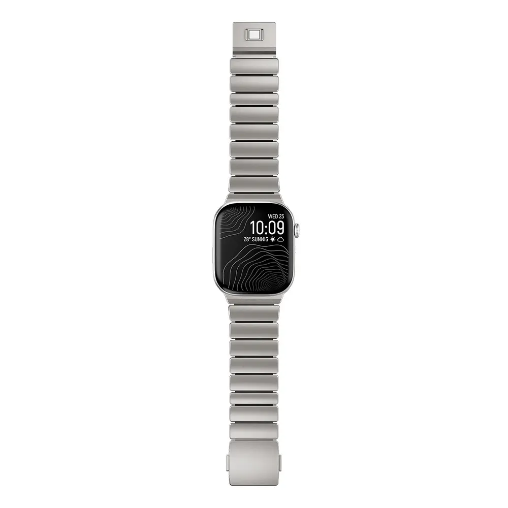 Apple Watch 42mm Metal Silikon Kordon - Zore KRD-149