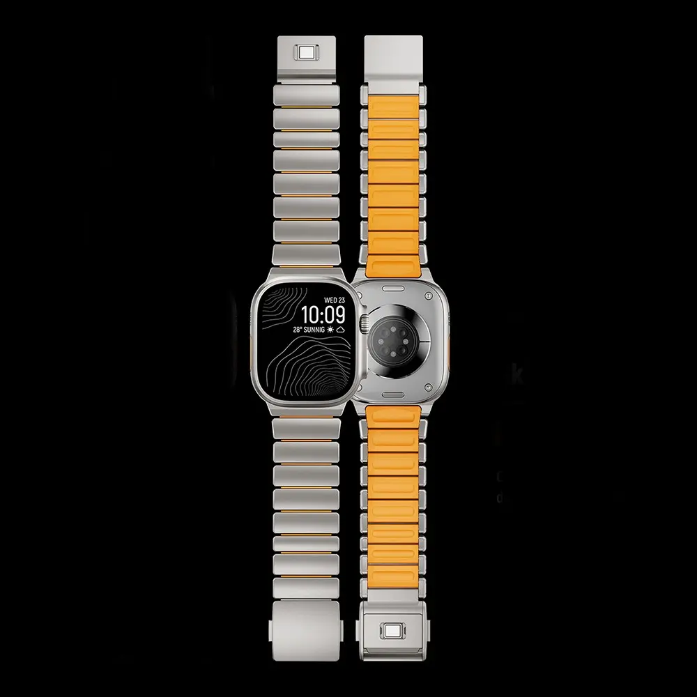 Apple Watch 42mm Metal Silikon Kordon - Zore KRD-149