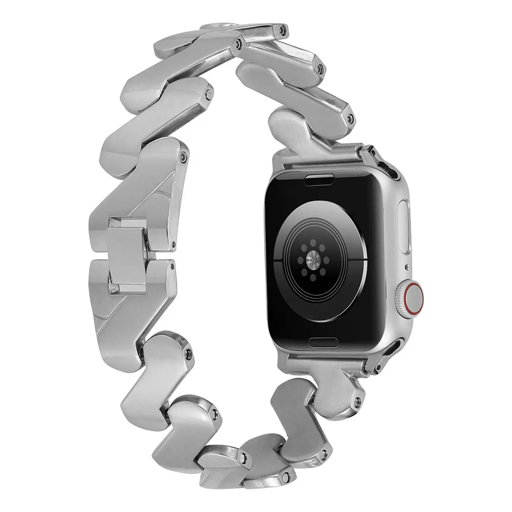 Apple Watch 42 mm Metal Kordon, Klipsli Kayış - Zore KRD-80