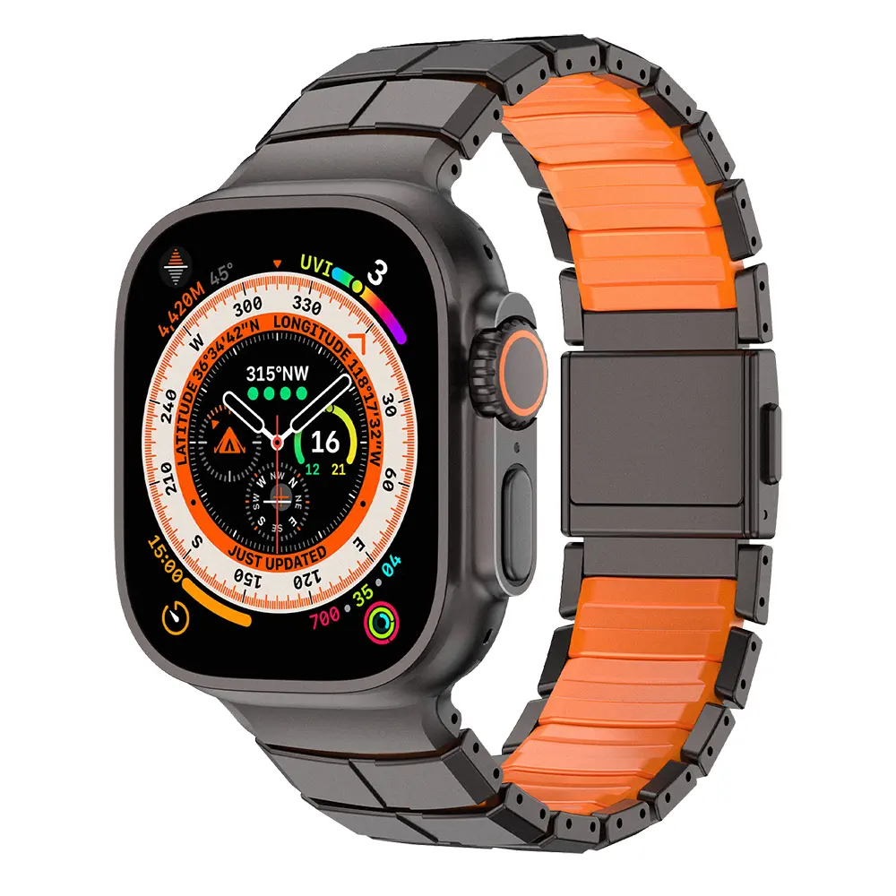 Apple Watch 42mm Metal Kordon - Mohseven iWatch Titancore No.1