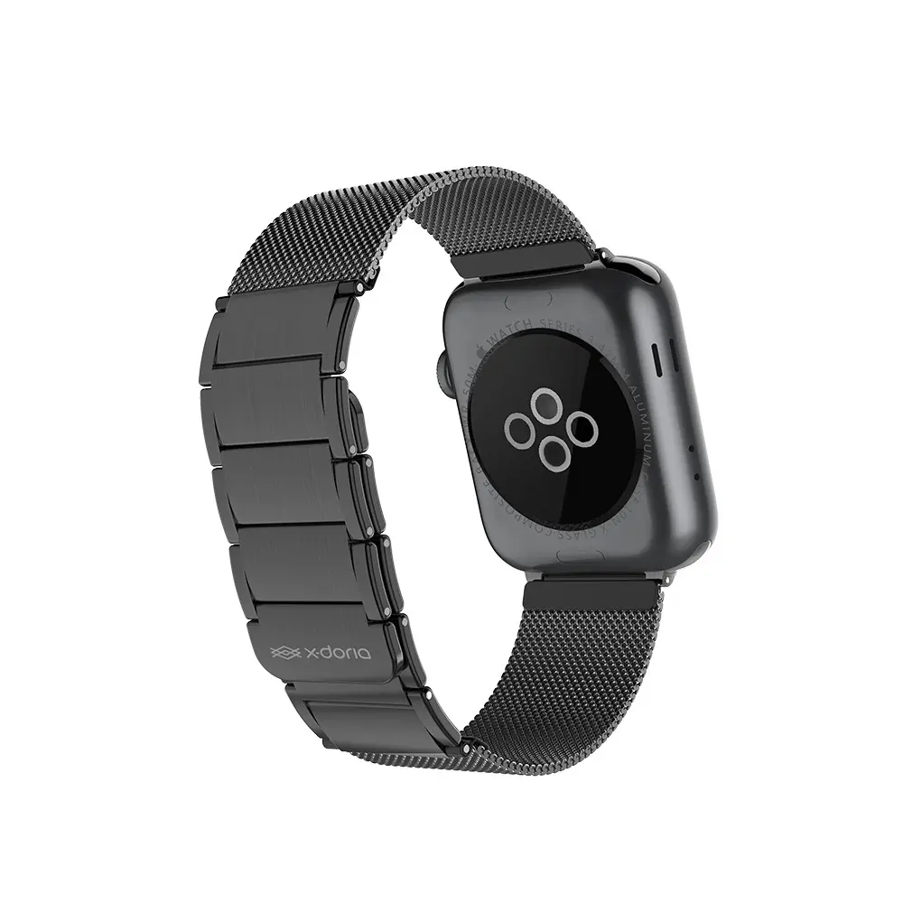 Apple Watch 42 mm Manyetik Metal Hasır Kordon - Raptic Classic Plus