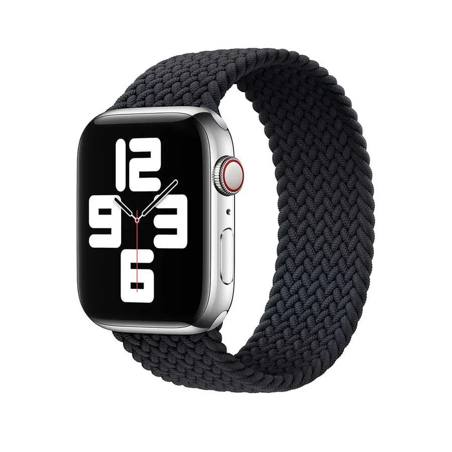 Apple Watch 44 mm Braided Solo Loop Kordon - Wiwu Medium