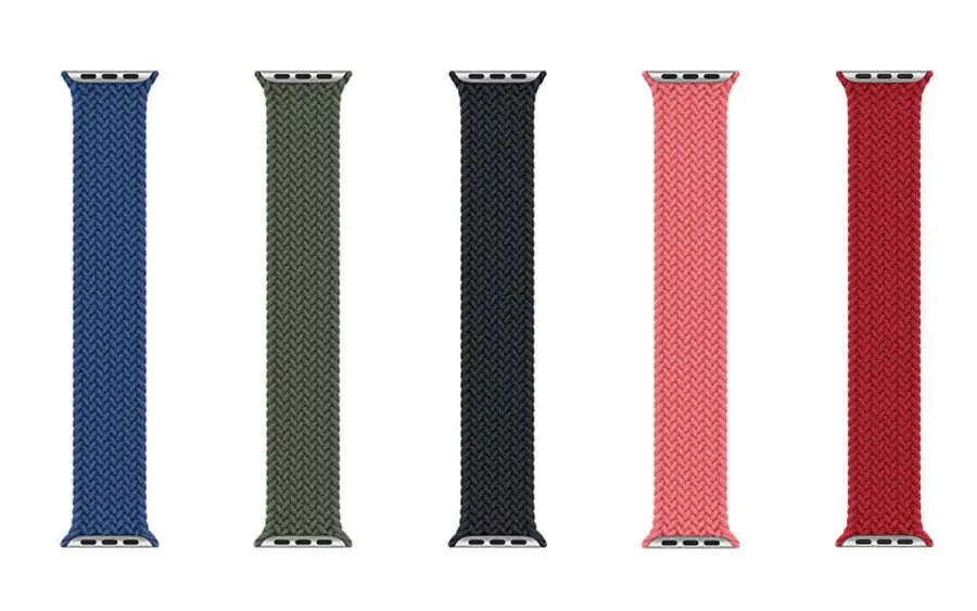 Apple Watch 44 mm Braided Solo Loop Kordon - Wiwu Medium