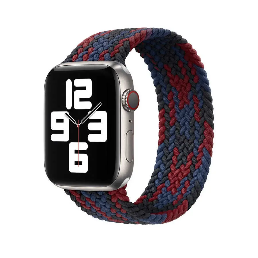 Apple Watch 44 mm Örgü Solo Loop Kordon - Wiwu Braided