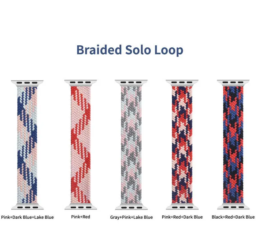 Apple Watch 44 mm Örgü Solo Loop Kordon - Wiwu Braided