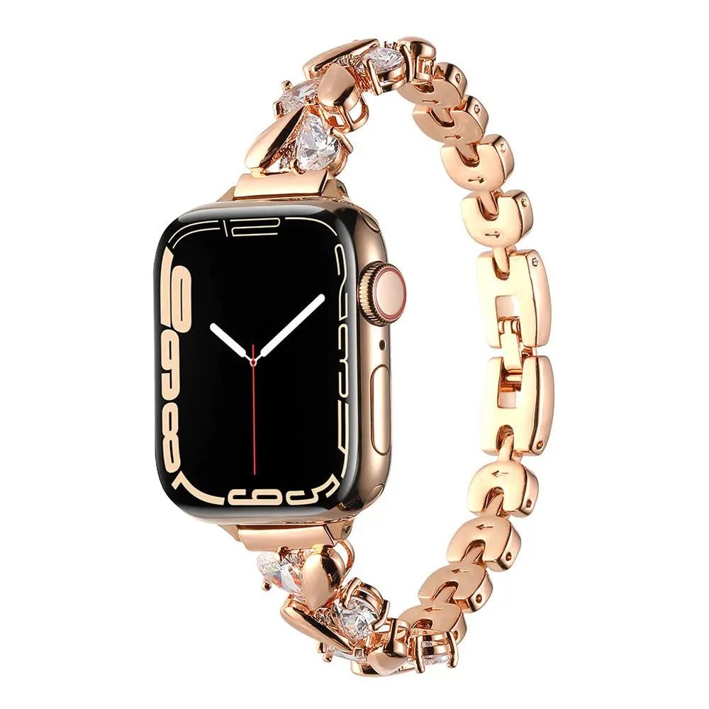 Apple Watch 44 mm Uyumlu Metal Saat Kordonu - Zore KRD-103