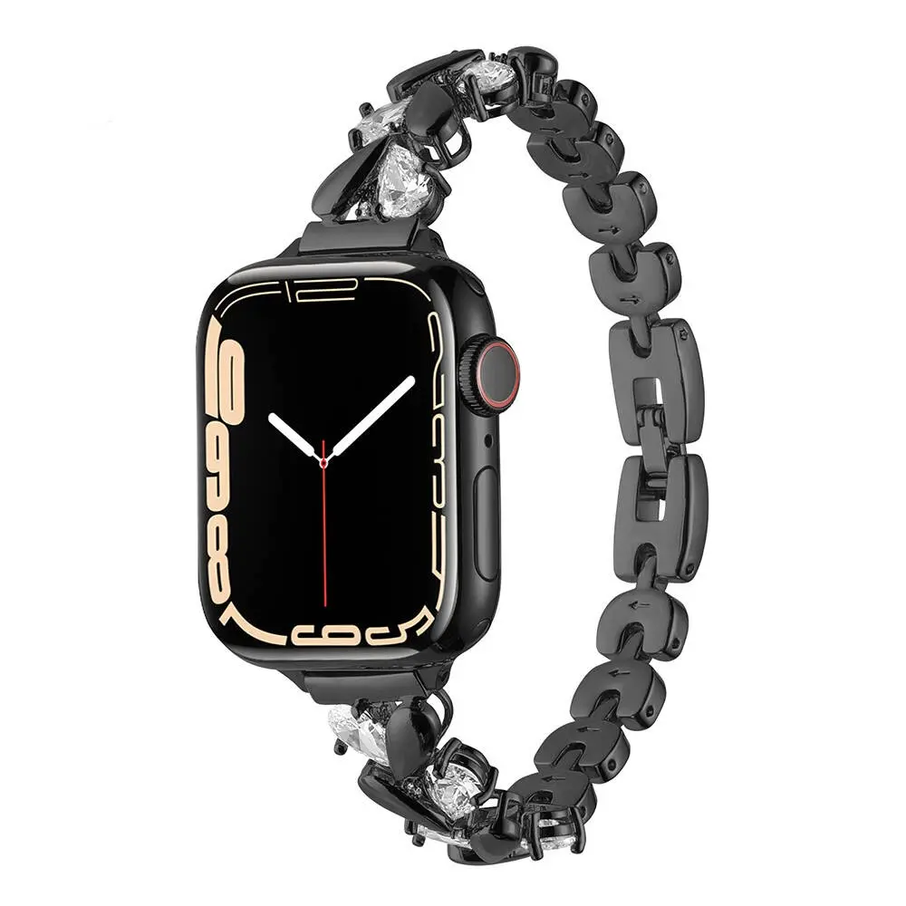 Apple Watch 44 mm Uyumlu Metal Saat Kordonu - Zore KRD-103