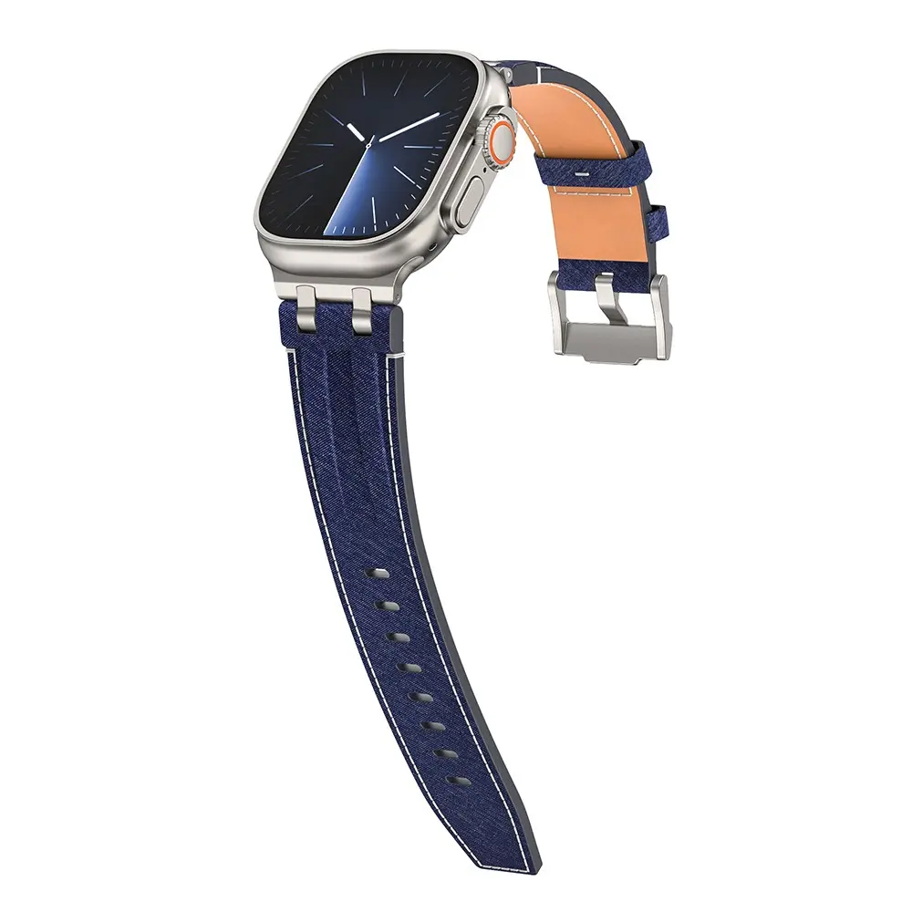 Apple Watch 44mm Kot Kumaş Kordon - Zore KRD-153
