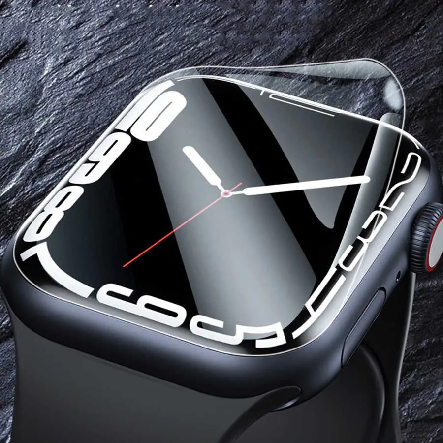 Apple Watch 44 mm 2'si 1 Arada Ekran Koruyucu Seti - Go Des