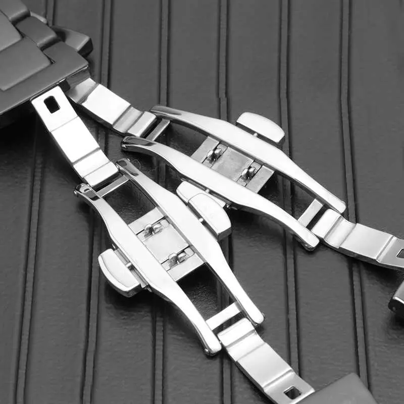 Apple Watch 44mm Mat Seramik Kaplama Metal Kordon - Zore