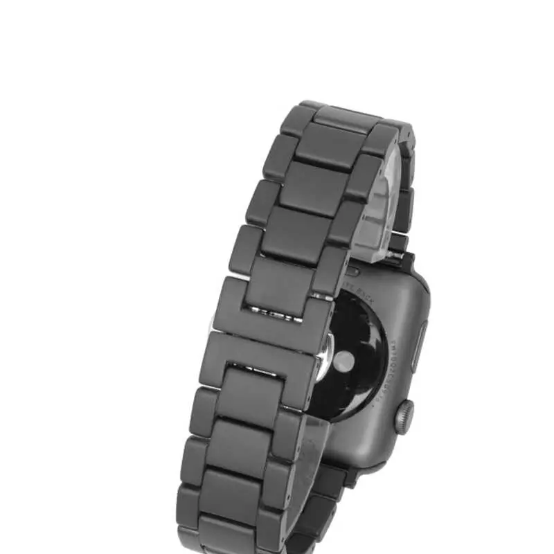 Apple Watch 44mm Mat Seramik Kaplama Metal Kordon - Zore