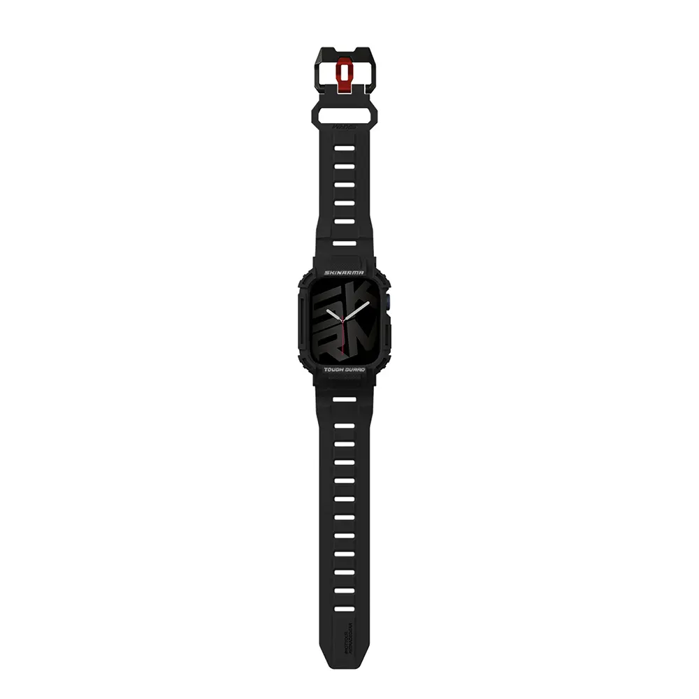 Apple Watch 44 mm TPU Kasa Koruyucu ve Silikon Kordon - Skinarma Mecha