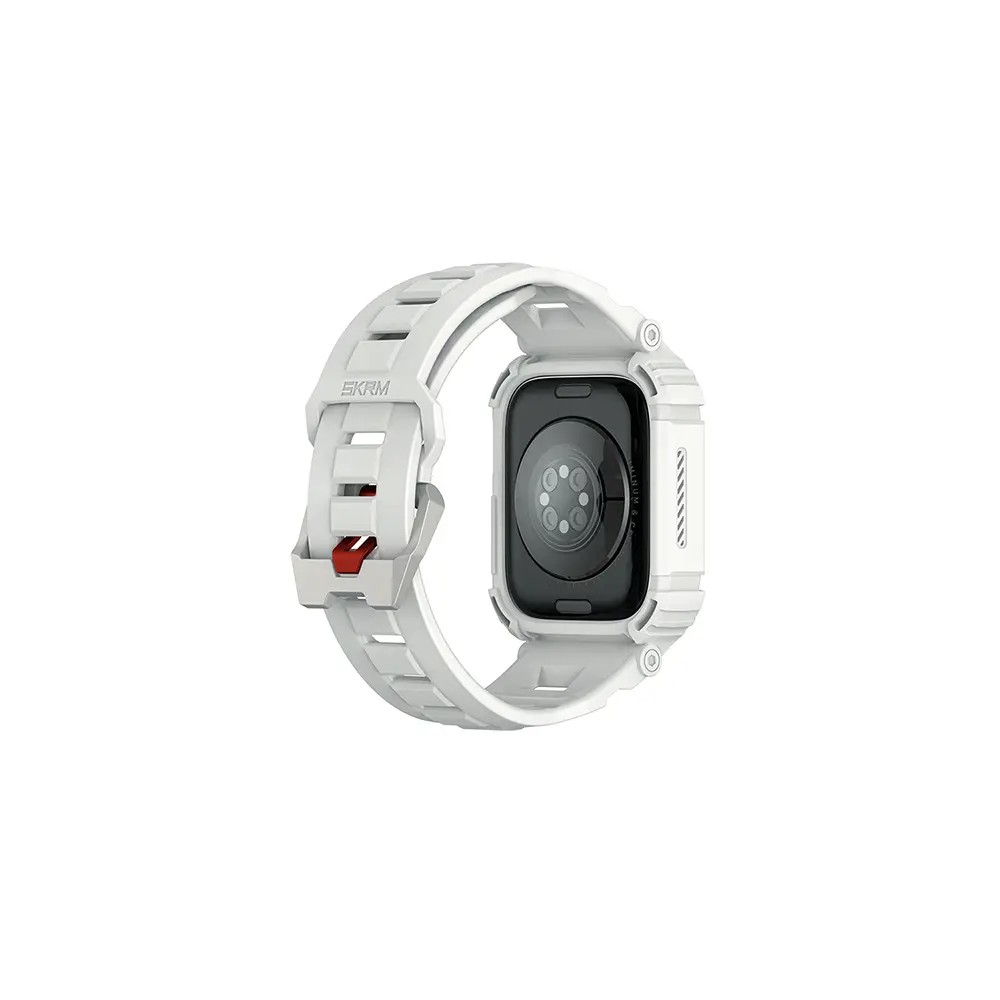Apple Watch 44 mm TPU Kasa Koruyucu ve Silikon Kordon - Skinarma Mecha