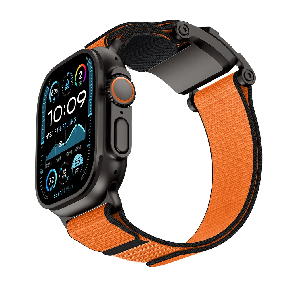 Apple Watch 45 mm Mecha Sport Hasır Kordon - Mohseven