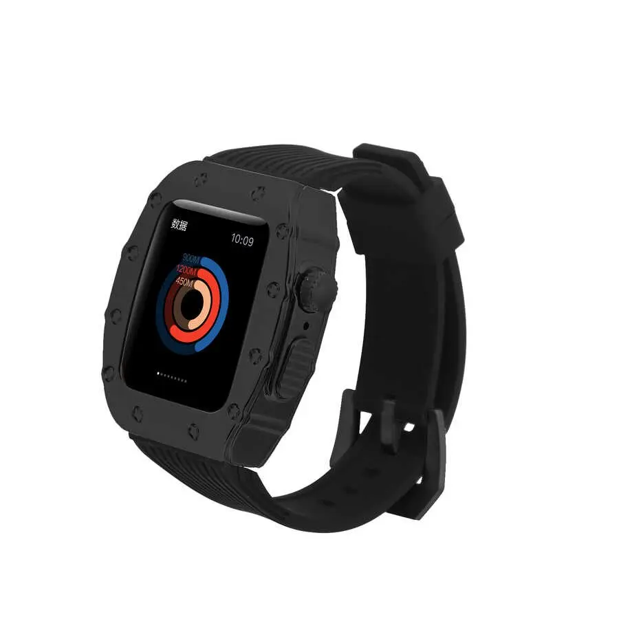 Apple Watch 45 mm Uyumlu Metal Kordon - Zore KRD-65