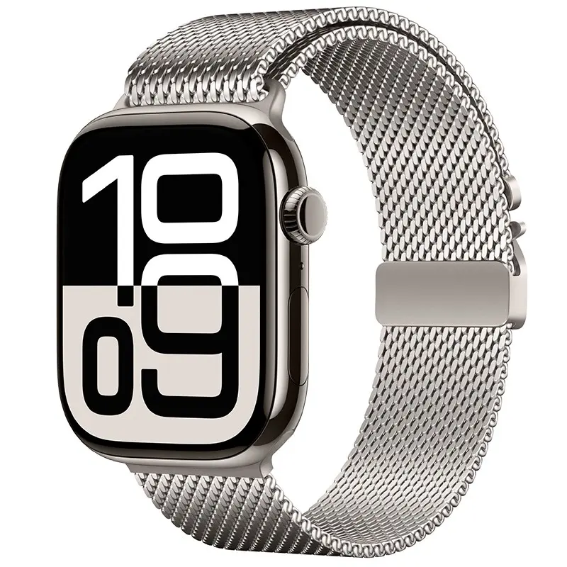 Apple Watch 45 mm Metal Hasır Kordon - Zore KRD-121