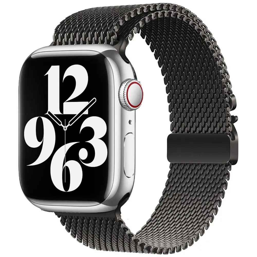 Apple Watch 45 mm Metal Hasır Kordon - Zore KRD-121