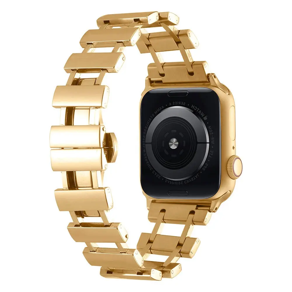 Apple Watch 45 mm Metal Kordon, Ayarlanabilir Klipsli - Zore KRD-96