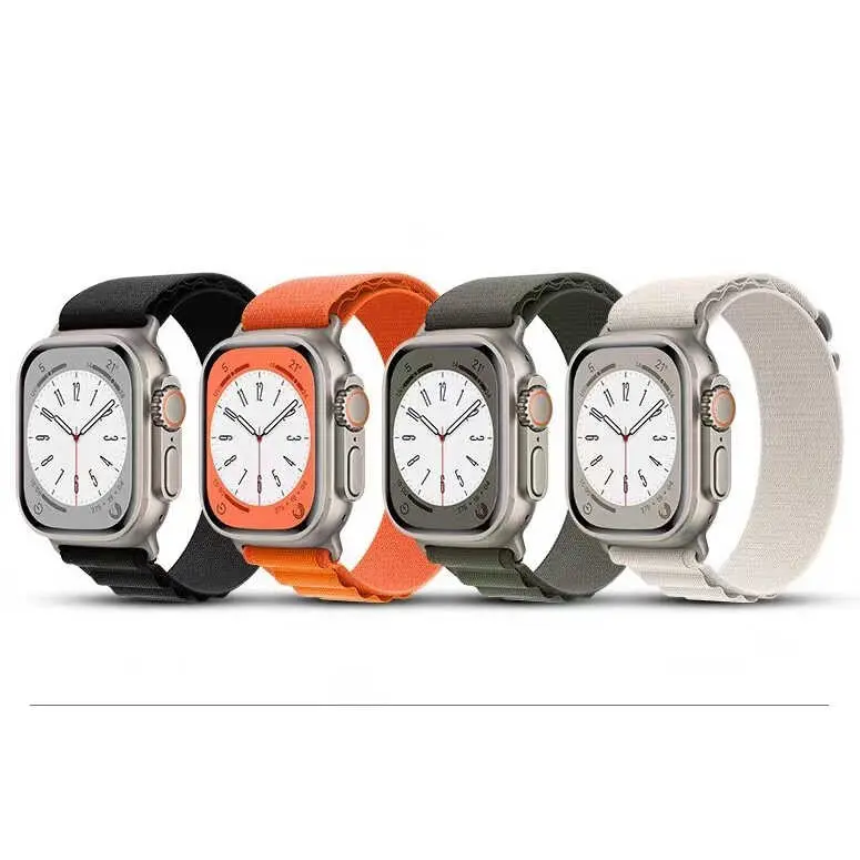 Apple Watch Ultra 49 mm Hasır Örgü Kordon - Zore KRD-74