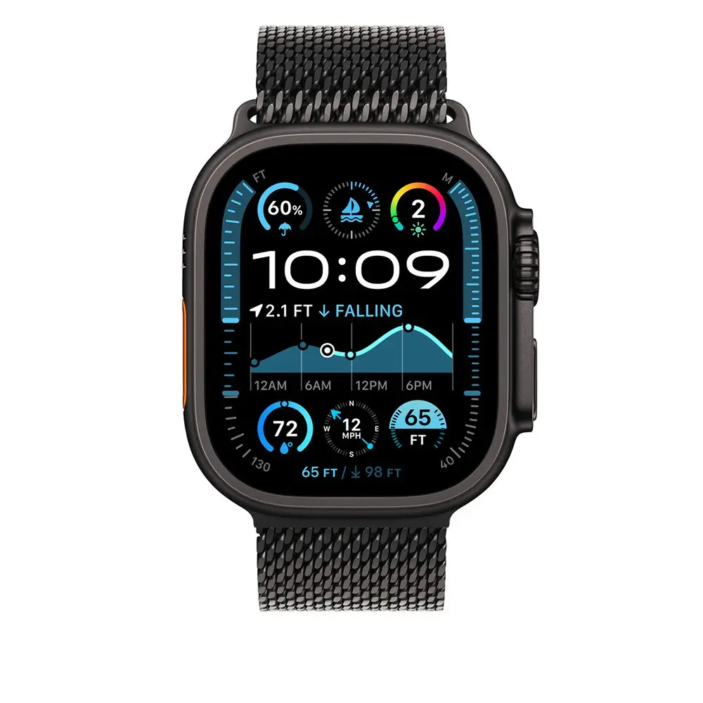 Apple Watch Ultra 49 mm Titanyum Hasır Kordon - Zore KRD-100