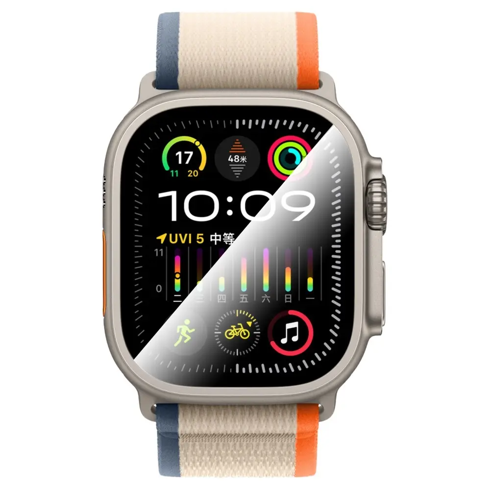 Apple Watch Ultra 49 mm Safir Temperli Cam Ekran Koruyucu - CaseWorld Alloy