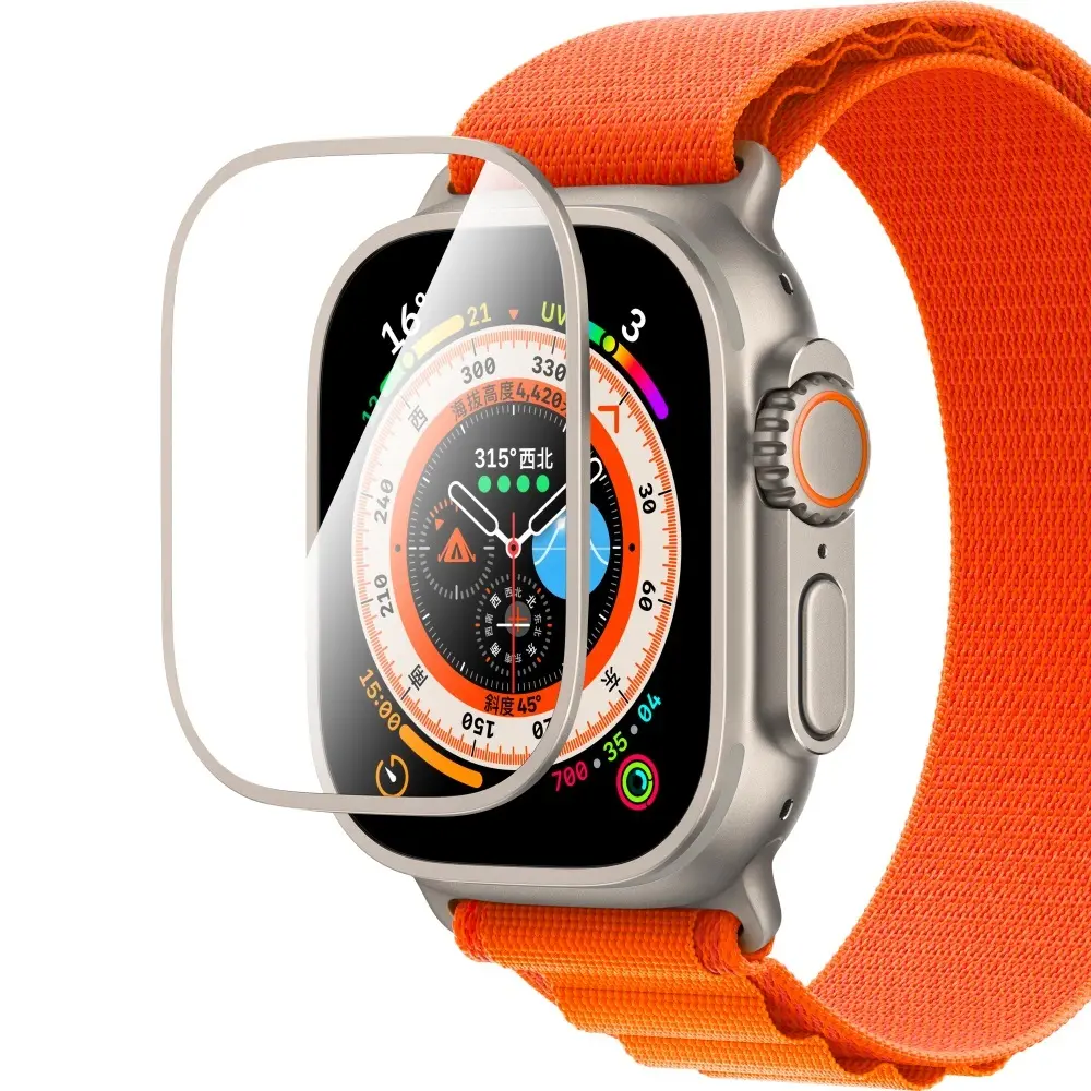 Apple Watch Ultra 49 mm Safir Temperli Cam Ekran Koruyucu - CaseWorld Alloy