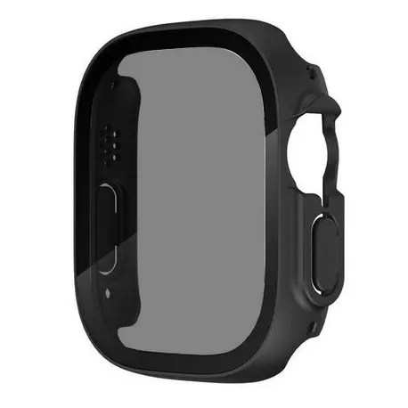 Apple Watch Ultra 49 mm Sert PC Kasa ve Gizlilik Ekran Koruyucu - Zore Watch Gard 23