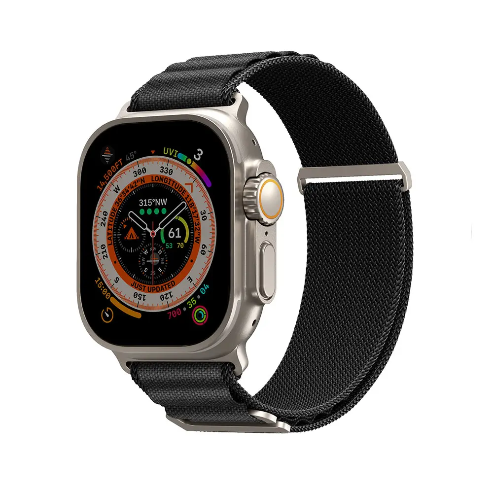 Apple Watch Ultra 49 mm Hasır Örgü Kordon - Skinarma Kobu