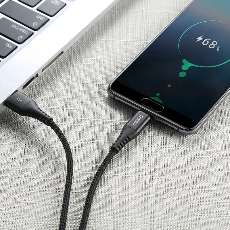 Benks D26 Type-C USB Şarj ve Data Kablosu, 1.2 m