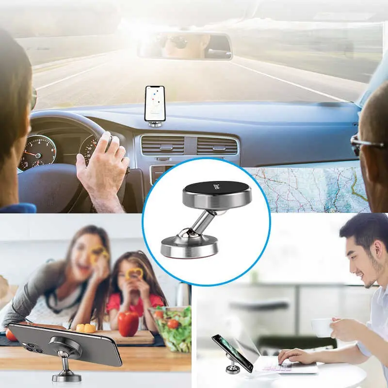 Benks H16 Manyetik Araç Telefon Tutucu, 360 Derece Dönebilen