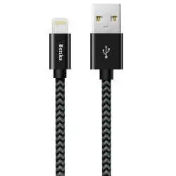 Benks M07 MFI Lightning Kablo, 25 cm Örgülü Tasarım