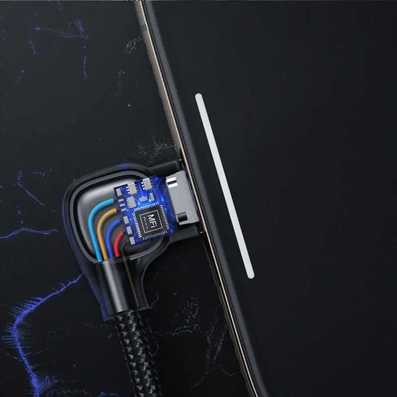Benks M15 MFi USB-C PD Şarj ve Data Kablosu, 1.5 m, L Şeklinde Uçlu