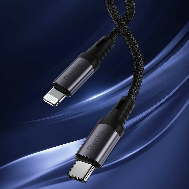 Benks M16 Speedywind PD Lightning Şarj ve Data Kablosu, 1.2 m